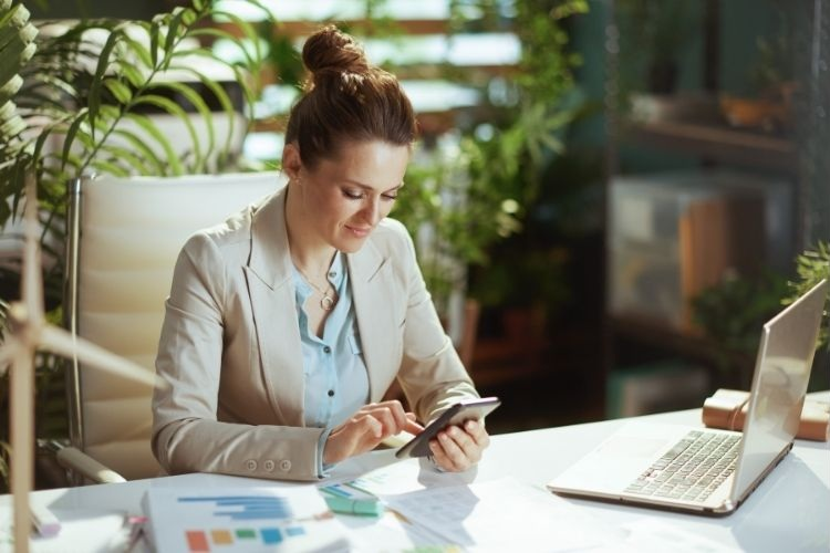 Bookkeeping Expert confidently looking at the accounts